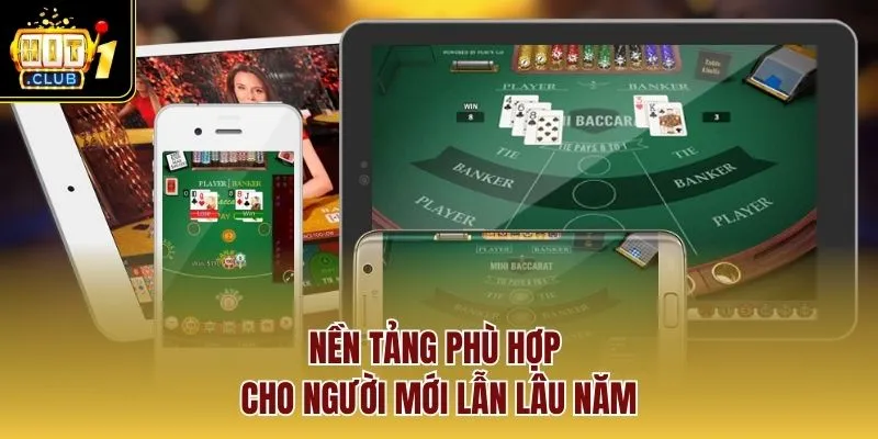 Nền tảng phù hợp cho người mới lẫn lâu năm